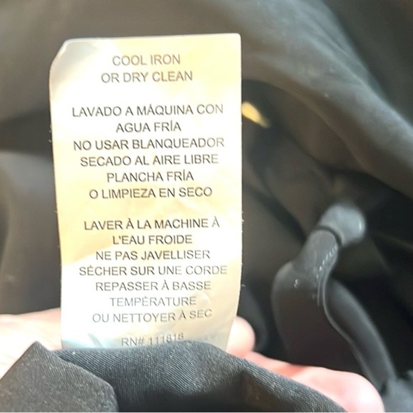 Michael Kors Black Wide Leg Drawstring Trousers Gold Tips – Size L Excellent - Picture 13 of 13